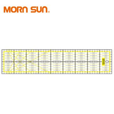 China Taiwan Stable Supply Acrylic Scale Sewing 45cmx10cm Rectangular Square Quilting Ruler For Measurement for sale