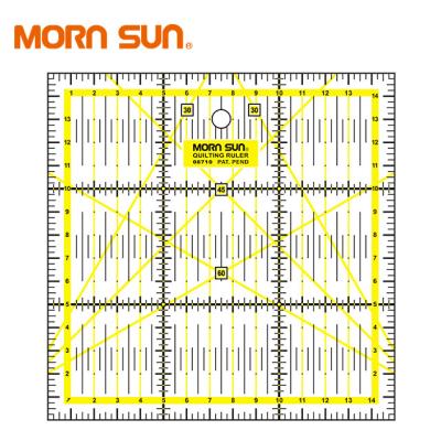 China Professional Taiwan Square 15x15cm Plastic Scale Sewing Quilting Ruler Acrylic Scale Stable Supply for sale