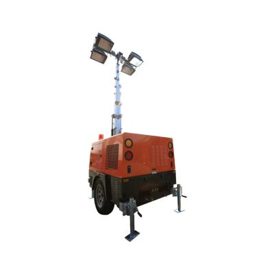 China 4X1000w Hydraulic Mobile Light Road Panel Plant Mining Working Lighthouse for sale