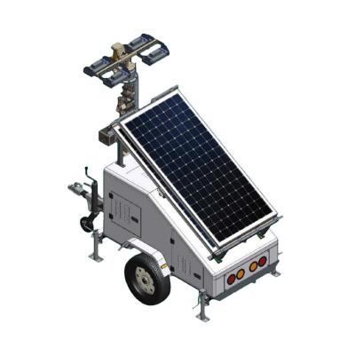 China Convenient Mining Integrated Mobile Solar Battery Lighthouse On Construction Site for sale