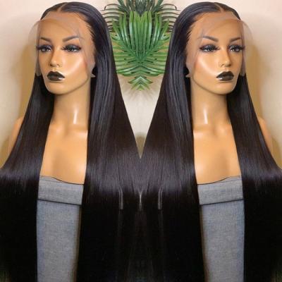 China Virgin Human Hair Lace Front Wigs Cuticle Aligned Human Hair Tangle Free Unprocessed Brazilian Lace Front Human Hair Lace Front Wigs For Black Women for sale