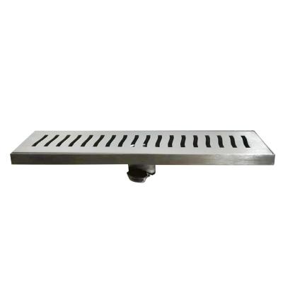 China Modern manufacturer best-selling SUS304 stainless steel floor drain 80*300mm, smell proof floor drain, balcony floor drain for sale