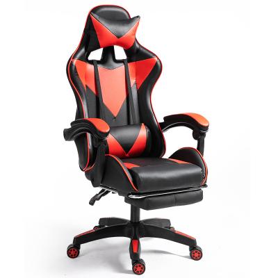 China (Height)High Swivel Adjustable Customizable Gaming Chair PC Computer Desk Back Chair With Footrest for sale