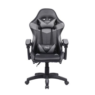 China Height Adjustable Cheap Gray Computer Black Swivel Reclining (Height) Gaming Chair For Gamer for sale