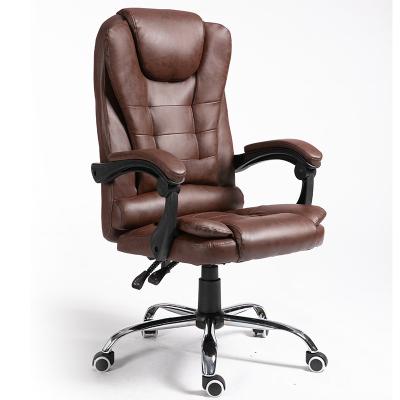 China Boss Swivel Chair Director PU Executive Office Adjustable Rotating Leather Chair (Height) for sale