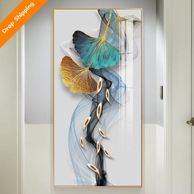 China Customized Crystal Painting Fish Painting Customization Porcelain Wall Drawing Abstract Home Decorative Painting for sale