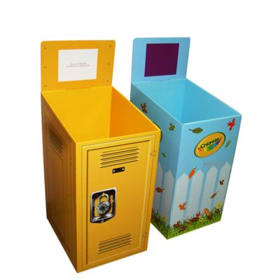 China Retail Store Retail Point Of Purchase Displays Corrugated Cardboard Dumpbin Display for sale