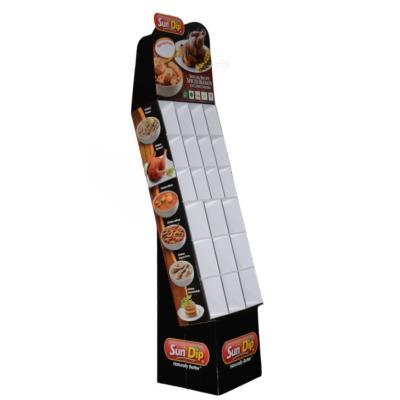 China 350g CCNB K5 Corrugated Cardboard Displays Stand With Super Pocket Display for sale