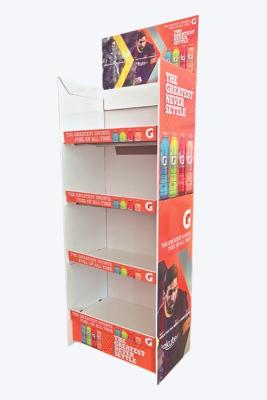 China Customizable Cardboard Shelf Display Racks For Retail / Promotion for sale