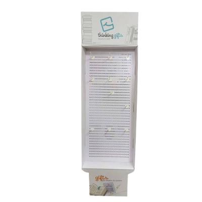 China Pegboard Hook Wall Mounted Cardboard Displays Custom Corrugated Counter Display for sale