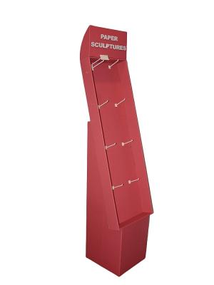 China Pegborad Counter Hook Display Stand Corrugated Cardboard Display With Hooks for sale