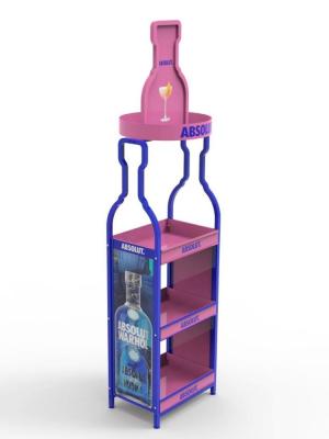 China 3 Tier Adjustable Metal Supermarket Display Rack Shelves For Shop for sale