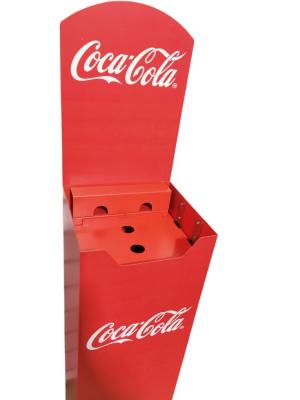 China Freestanding Custom Metal Display Stands For Coca Cola 500 Lbs Weight Capacity for sale