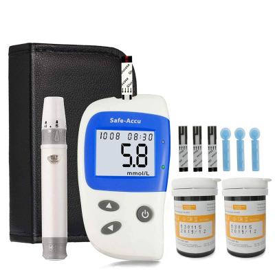 China Metal Safe Smart Glucometer With Medical Bottled Test Strips And Lancets for sale