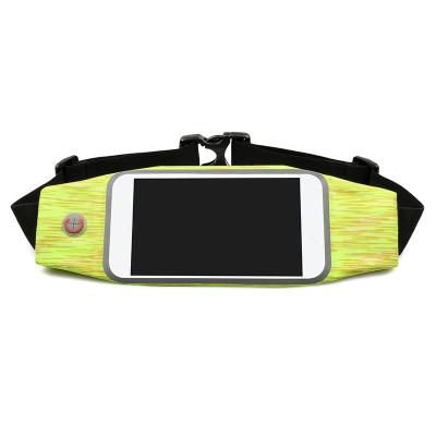 China Wholesale Water Proof Pussy Pack Customize Logo Sport Pouch Water Resistant Two Sections Sports Waist Bag Belt Bag With Cable Hole earphone for sale