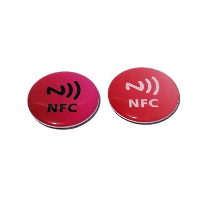 China Waterproof / Waterproof China Factory Custom nfc 13.56MHz 213 30mm Round Rfid PVC Hotel Key Card Epoxy Smart Card for sale