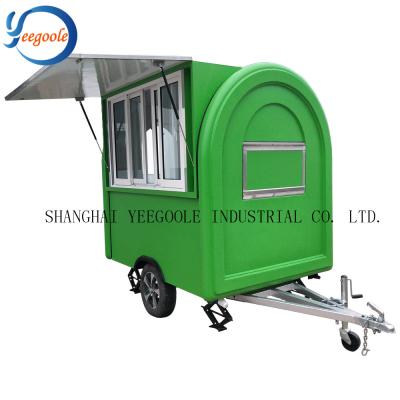 China Snack factory summer fresh mobile soft ice cream cart with ice cream machine YG-LC-01S ice push cart for sale