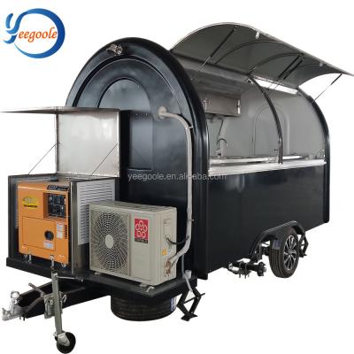 China mobile car trailer motorcycle food cart/motorcycle food van/motorcycle food trailer for sale CE for sale