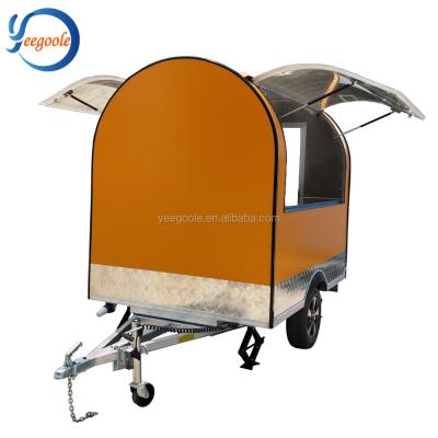 China YEEGOOLE snacks folding food cart/mobile food trailer/mobile food warmer carts for sale