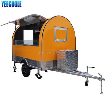 China Car Trailer YIGE New Model Mobile BBQ Food Trailer For Sale Fast BBQ Food Trailer With Wheels New BBQ Food for sale