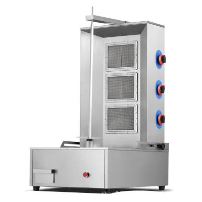 China Meat Thawing Gas Doner Kebab Machine/Shawarma Grill/Vertical Broiler For Restaurant Equipment With Burners for sale