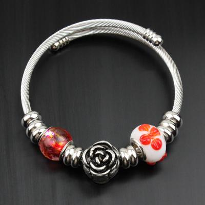 China 2021 hot selling diy multi-piece bracelet stainless steel handmade romantic bracelet for sale