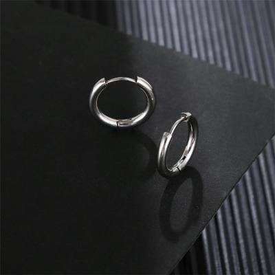 China Trend factory direct All-match stainless steel earrings 18k stainless steel channel earrings cc-shaped simple minimalist for sale