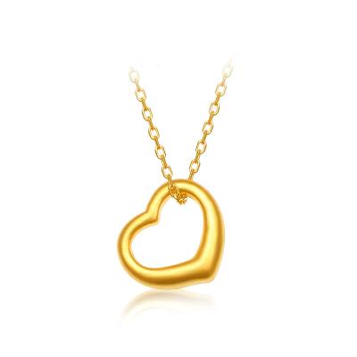 China FASHIONABLE OEM 24k gold female pendant female 999ft gold necklace customize hard 3d 5d gold accessories set chain for sale