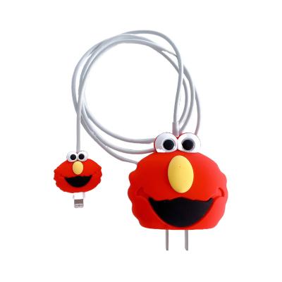 China Cute Extraordinarily Meticulous Soft Silicone Case/PVC 3D Adapter Case Charger Usb Protector Soft Cable for sale