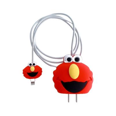 China Cute Silicone/PVC 3D Usb Data Cartoon Cable Protector Case Charger Case Adapter Cute Wire Protector for sale