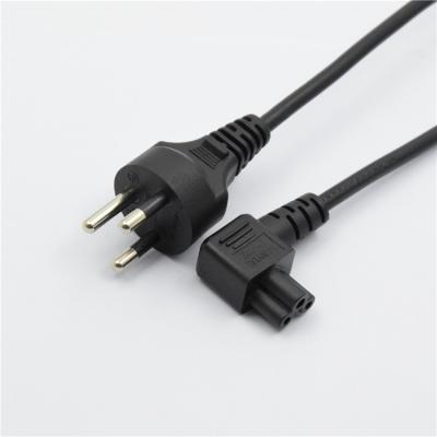 China Home Appliance 90 Degree Angled Three Plug Thai Power Cord For C13 C7 C5 for sale