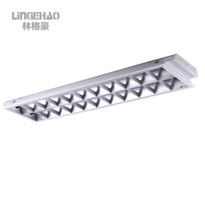 China Hotel LINGEHAO etl dlc desk recessed led panel light school ceiling grill light fixture classroom led troffer light for sale