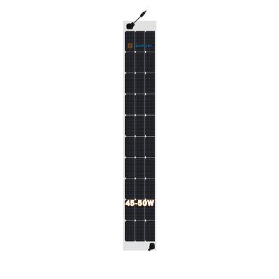 China Back Sheet Sunport Flexible Solar Power QH18S 45-50W Module High Efficiency Design Customized Solar Panel (Black/White) for sale