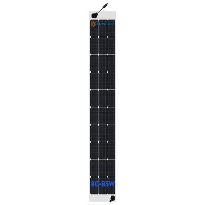 China Back Sheet Sunport Power S-FLEX 80-85W 30 Solar Cells MWT PERC Flexible Module Solar Panel (Black/White) For Sale for sale