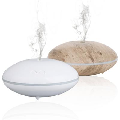 China White Ultrasonic Dish Diffuser Aromatherapy Air Humidifier Wood Grain Essential Oil Aroma Diffuser Ultrasonic Oil Diffuser Bpa Free for sale