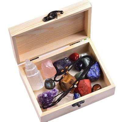 China Europe Energy Wholesale 7 Chakra Crystal Tumble Free Form Gift Raw Boxes For Fengshui Home Decorations for sale