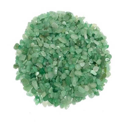 China Wholesale Europe Natural Healing Gemstone Tumbles Crystal Green Aventurine Chips Stones For Fengshui Home Decoration for sale