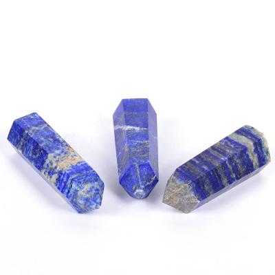 China Wholesale Natural Healing Stone Crystal Lapis Wand Point Towers Energy Gemstones from Europe for Fengshui Decoration Gifts for sale