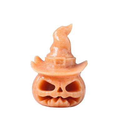 China China Wholesale Natrual Colorful Healing Gemstone Carving Yooperlite Crystal Pumpkin Home Decoration For Hallowmas Gift for sale