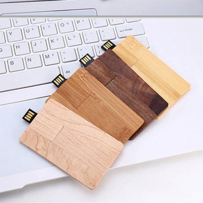 China Wholesale Hot Selling 128Gb Wooden Card Stick USB Credit Card Manufacturer USB Flash Driver 128Mb - Usb for sale