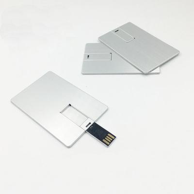 China Wholesale Hot Selling Usb Card Metal Usb Manufacturer Wholesale Hot Selling Metal Credit Card Usb Flash Driver 128Mb Good Quality for sale