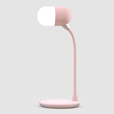 China Professional AirPlay Manufacturer 3 in 1 Wireless Fill Lamp with Wireless Speaker with Touching Desk Led Light for sale