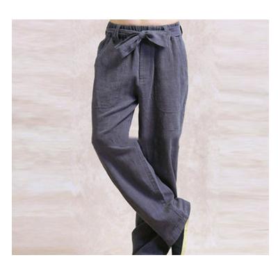 China Heat-insulation washed soft linen pants fabric for sale