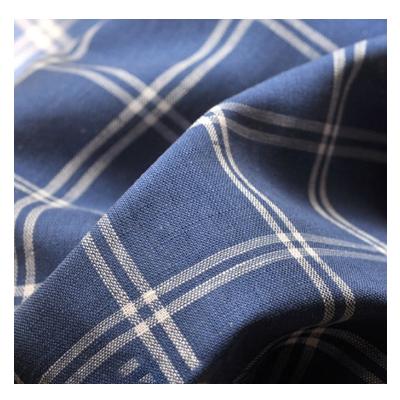 China Heat-insulation Clothing Material Bulk Yarn Dyed Italian Linen Fabric for sale