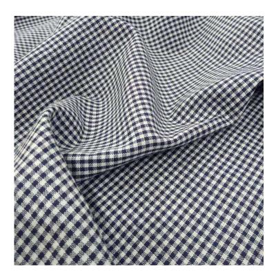 China 2022 Popular Heat-insulation Design For Small Check Linen Fabric Clothing Small Quantity Order for sale