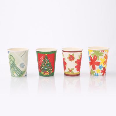 China 8oz 12oz 16oz Disposable Custom Disposable Water Drink Single Wall Paper Cup for sale