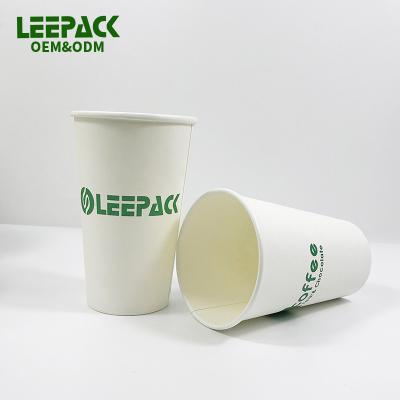 China Disposable Factory Hot Sale Custom Printed Disposable Single Wall Paper Cup for sale