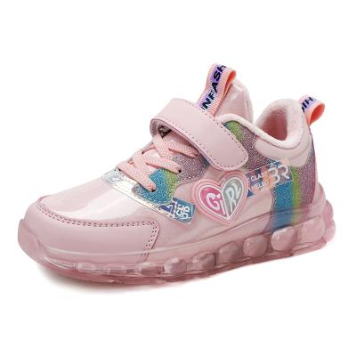 China Children's Girl's Shoes Children's Shoes Children's Sneakers Warm Children's Sneakers Pink Buckle Strap Shiny Winter Anti-Slippery Princess for sale