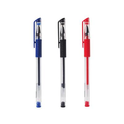 China Normal 3 Colors Gel Ink Pens Tapered Tip 0.5mm Gel Pens for Schools and Offices Gel Pens 0.5 Black Red Blue for sale