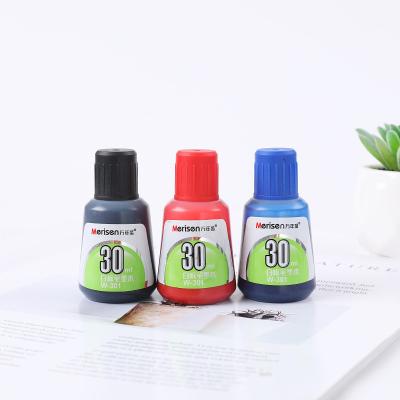 China 3Colors 30ml Whiteboard Marker Pen Ink Erasable Dry Easily Whiteboards Pen Ink Black Red Blue 30ml for sale